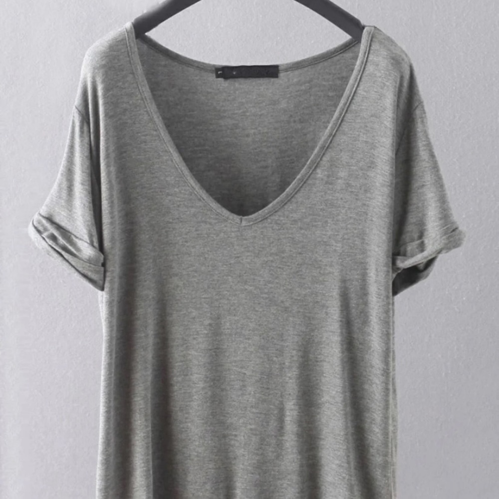 Grey v neck